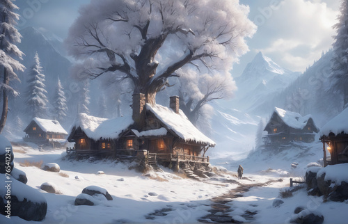 Stunning Winter Game Art detailed