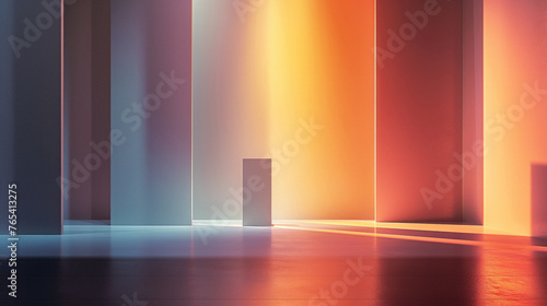 Attractive selling blank advertising background for presentation design, magazine covers, website design, branding, company identity, objects, products and people. Interior and architecture.