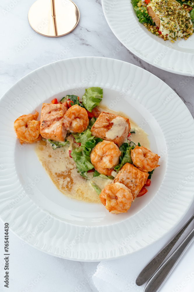 grilled shrimp with sauce on a plate grilled shrimp with sauce on a plate