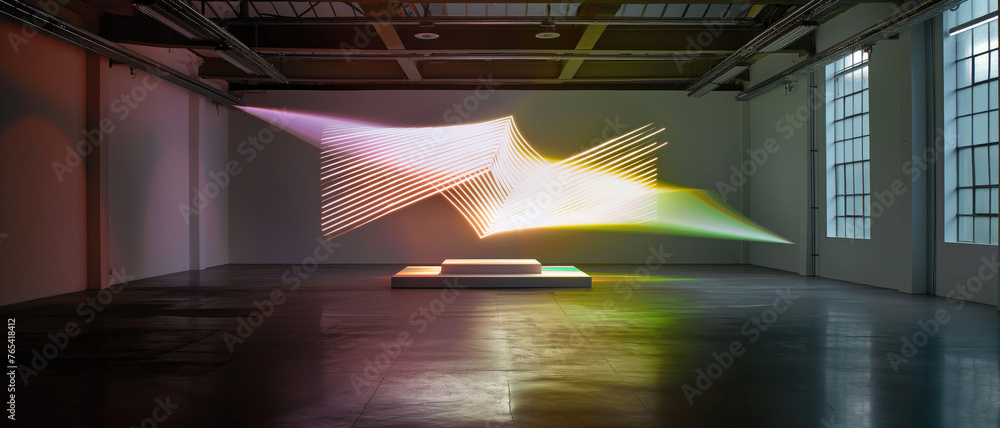 Projection Background Examples Projection installation with a rectangular arch. Background for ...