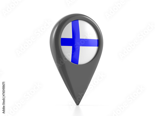 Map marker with Finland flag Free Download Map marker with Finland flag - GFXLoad