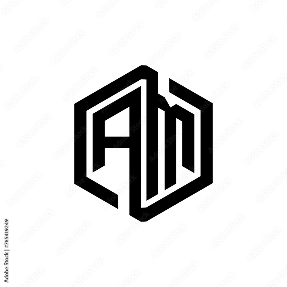 AM letter logo design in illustration. Vector logo, calligraphy designs for logo, Poster, Invitation, etc. AM letter logo design in illustration. Vector logo, calligraphy designs for logo, Poster, Invitation, etc.
