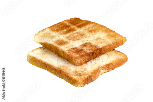 Toasted slice bread isolated