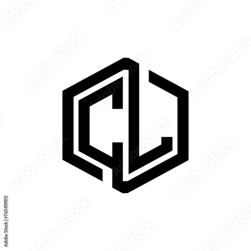 CL letter logo design in illustration. Vector logo, calligraphy designs for logo, Poster, Invitation, etc.