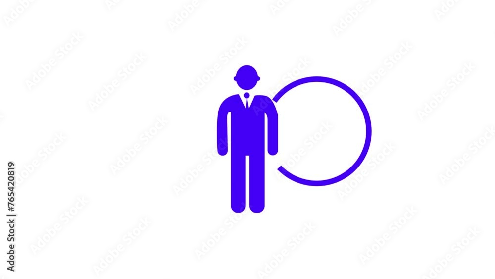 2D Animated corporate man icon with a green tie with a dollar sign, Banking and investing concept, Financial business technology freedom dream life using internet freedom life 2D Animated corporate man icon with a green tie with a dollar sign, Banking and investing concept, Financial business technology freedom dream life using internet freedom life