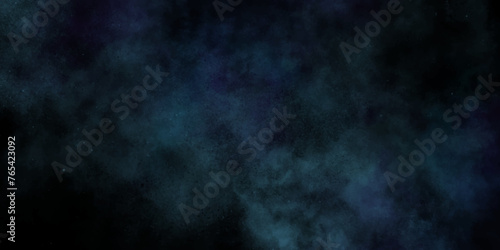 Abstract cloud and vapor texture background. Blue powder dust smoke on black background. Abstract smoke wallpaper background for desktop. Blue mist or smog moves on black background.