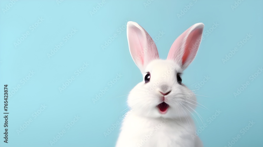 Cute white animal pet rabbit
