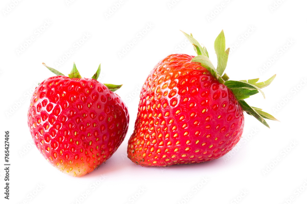 Fresh strawberries on white background Fresh strawberries on white background