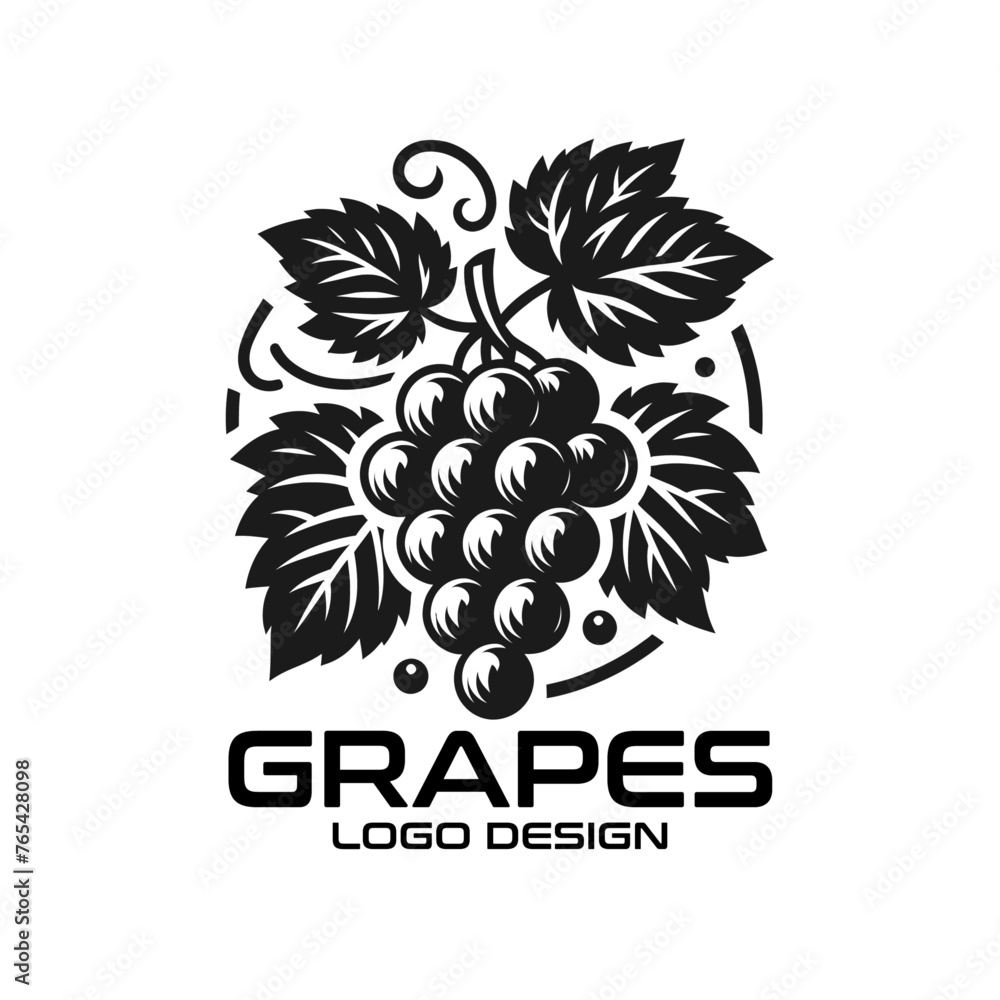 Grapes Vector Logo Design