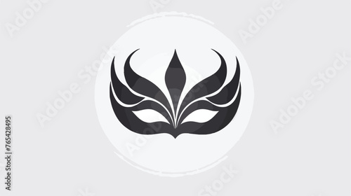 carnival mask icon or logo isolated sign symbol vector