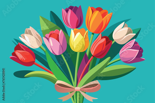 tulips vector design .eps