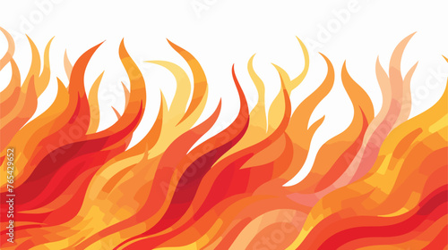 Decorative flame background flat vector
