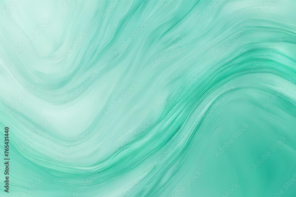Fototapeta premium Abstract Gradient Smooth Blurred Marble Aquamarine Green Background Image
