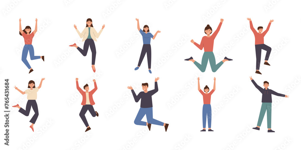 Happy People Illustration Happy People Illustration