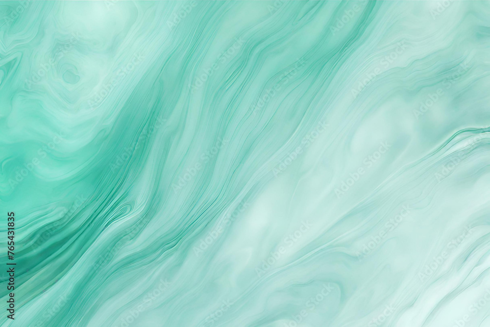 Fototapeta premium Abstract Gradient Smooth Blurred Marble Aquamarine Green Background Image