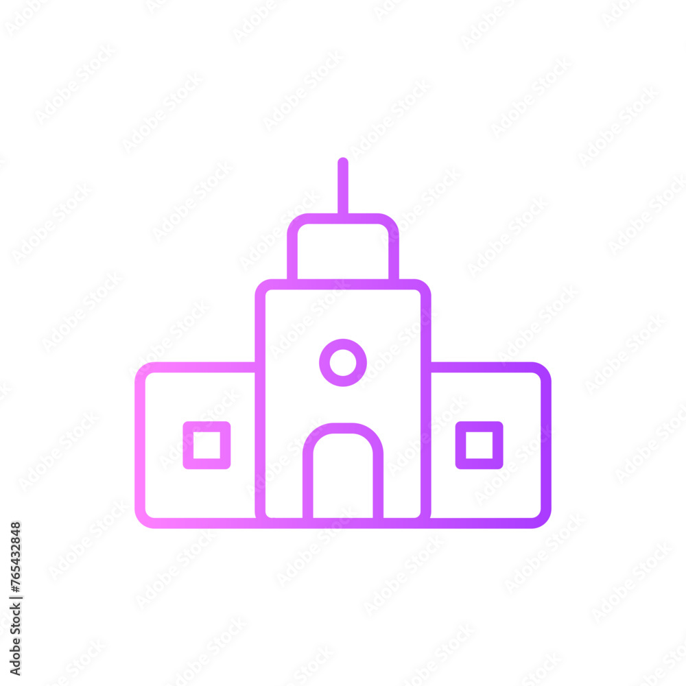 apartment gradient icon apartment gradient icon
