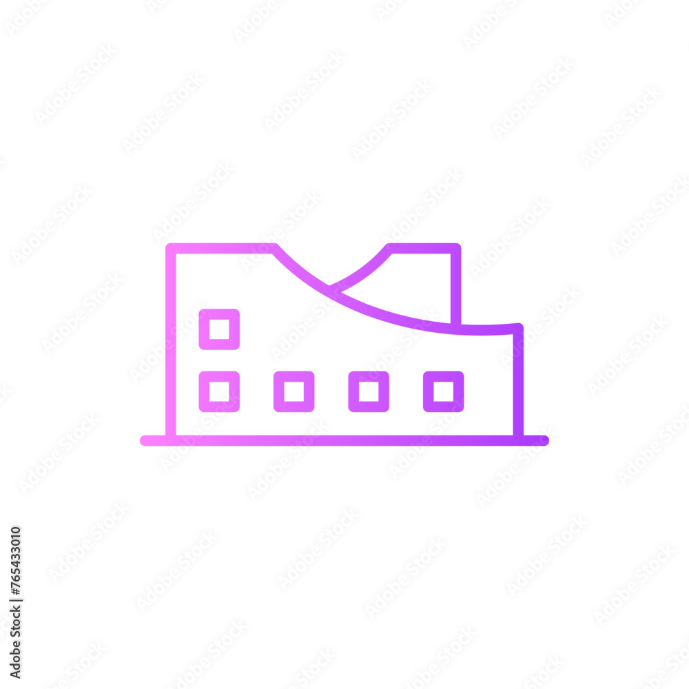 museum gradient icon museum gradient icon