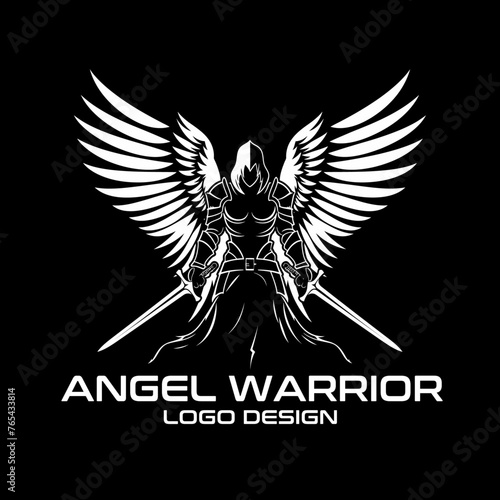 Angel Warrior Vector Logo Design