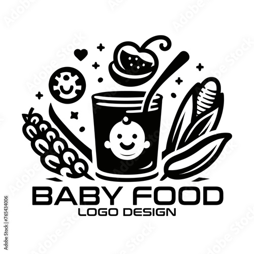 Baby Food Vector Logo Design