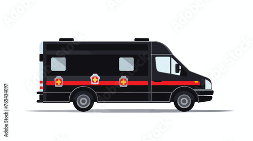 Ambulance vehicle pixel perfect linear icon