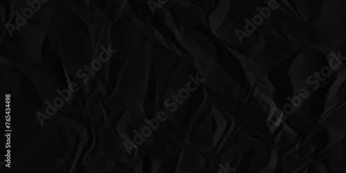 Dark black crumpled paper texture background. black crumpled and top view textures can be used for background of text or any contents.	
