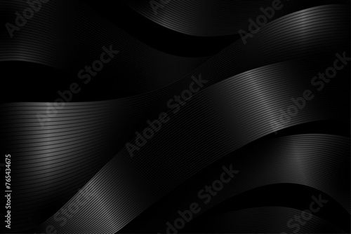 black wavy linear background 7
