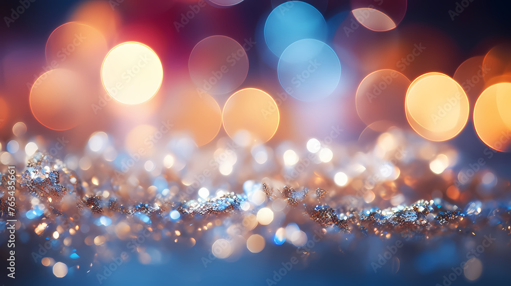 Abstract flash light background blurred bokeh