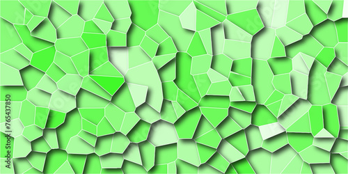 Multicolor Broken Stained Glass Background with white lines. Aqua texture Geometric Modern creative background. Geometric Retro tiles pattern.