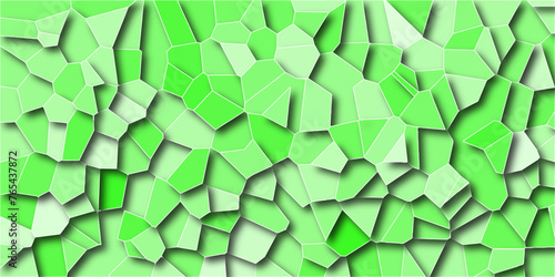 Multicolor Broken Stained Glass Background with white lines. Aqua texture Geometric Modern creative background. Geometric Retro tiles pattern.
