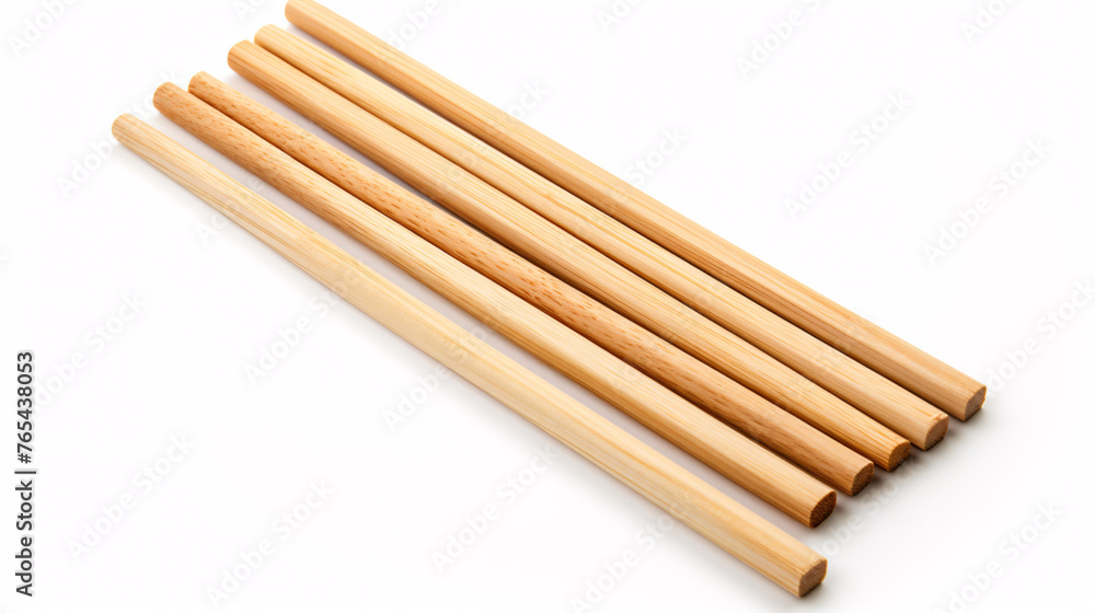 Wooden chopsticks isolated on white background Wooden chopsticks isolated on white background