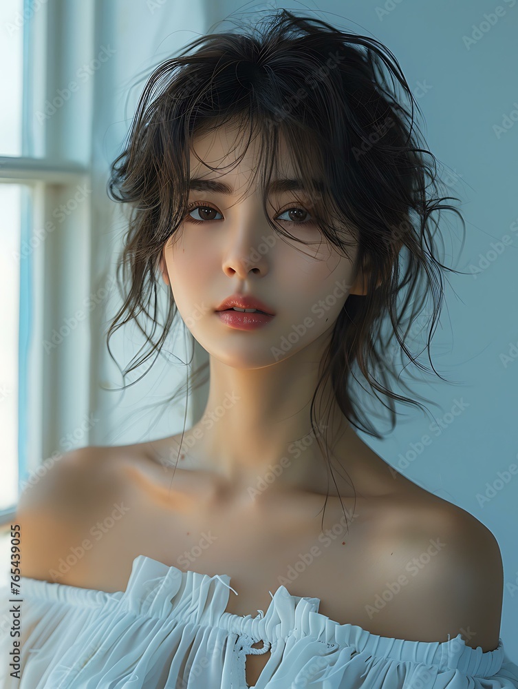 AI portrait photography of a beautiful Asian girl AI portrait photography of a beautiful Asian girl