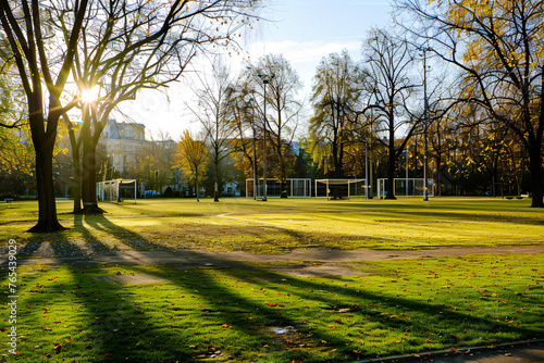 soccer stadium and football stadium, soccer field and stadium, soccer field background, view of stadium