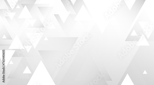 White abstract background design of triangle vector illustration