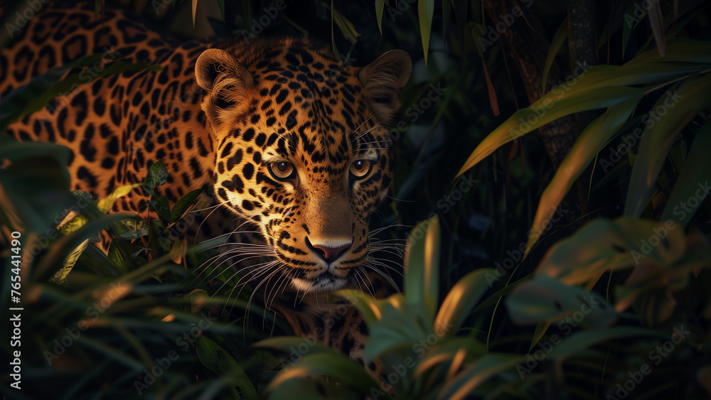 Crouching Danger: A Leopard’s Silent Stalk Crouching Danger: A Leopard’s Silent Stalk