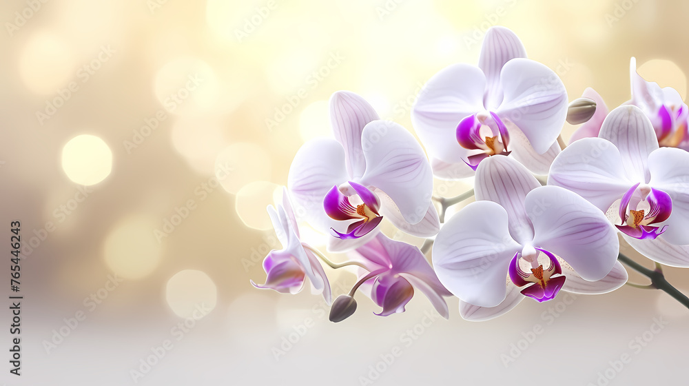 Close-up of orchid with ample copy space for text Close-up of orchid with ample copy space for text