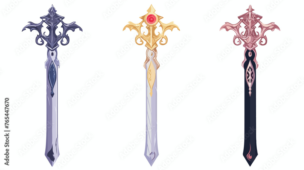Lokii34 Three magical fantasy swords of the elements 