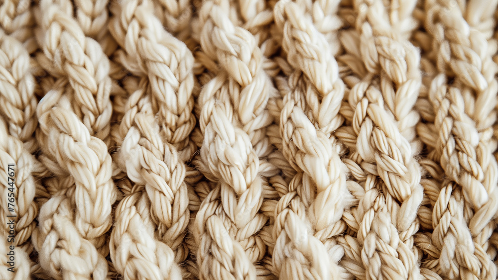 Knitted Elegance: A Detailed View of a Beige Texture Knitted Elegance: A Detailed View of a Beige Texture