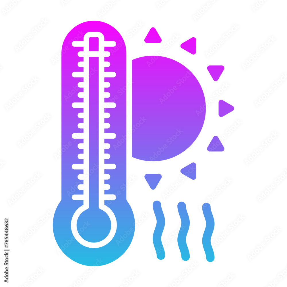 Hot temperature Icon Hot temperature Icon