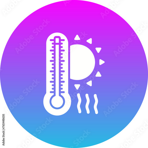 Hot temperature Icon photo