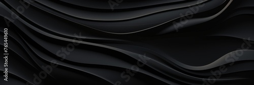 Black background with waves,banner