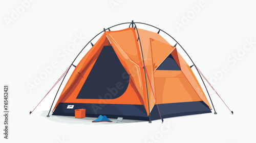 Camping Tent flat vector isolated on white background © Ideas
