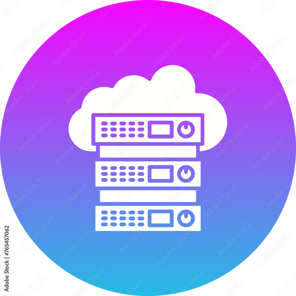 Cloud server Icon Cloud server Icon