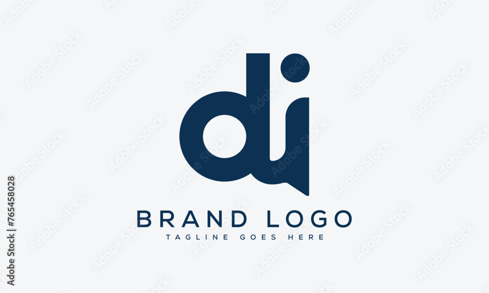 letter DI logo design vector template design for brand.