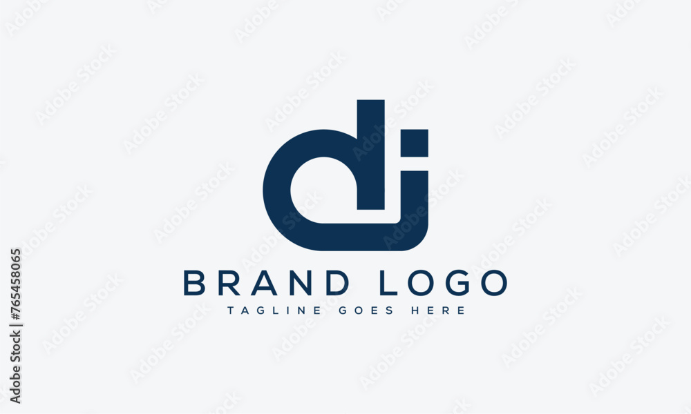 letter DI logo design vector template design for brand.