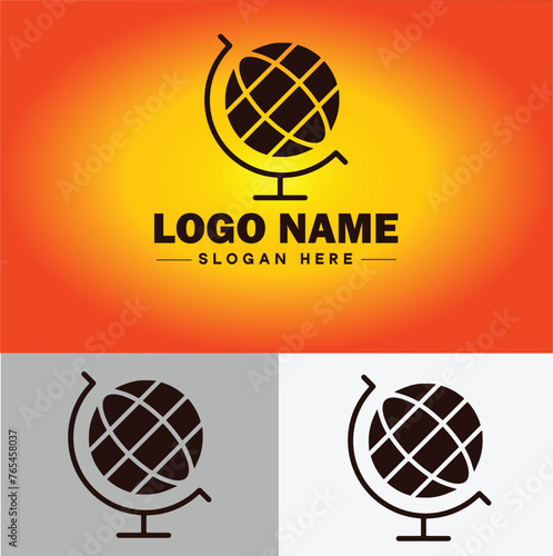 globe icon logo earth planet vector art graphics for business brand icon globe logo template