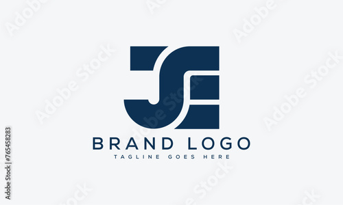 Free Download letter JE logo design vector template design for brand. - GFXLoad