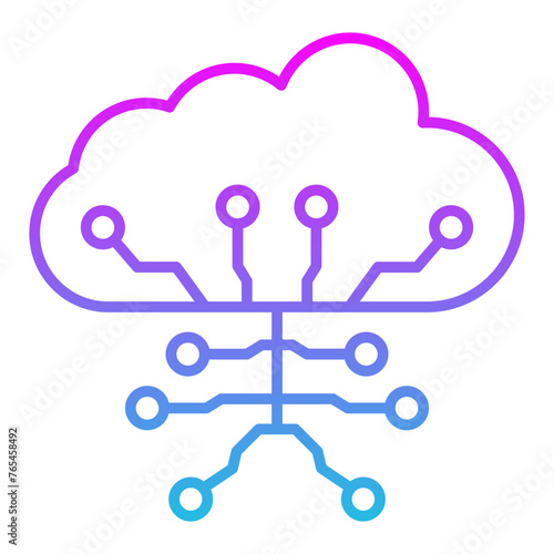 Cloud computing Icon