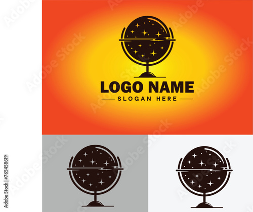 globe icon logo earth planet vector art graphics for business brand icon globe logo template