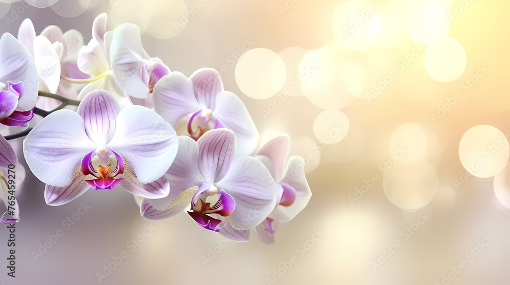 Beautiful blooming orchid with copy space Beautiful blooming orchid with copy space