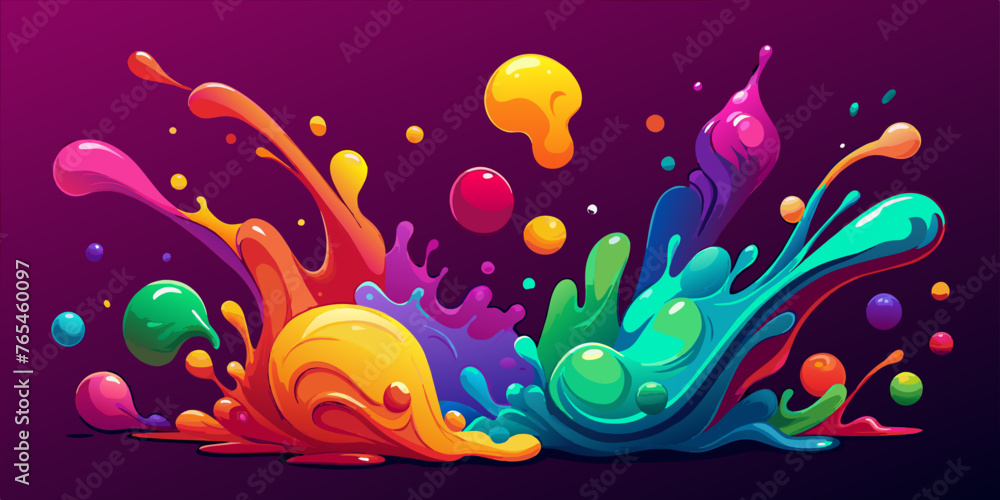 Unleash the Colors! Holi Festival colorful Vector art
